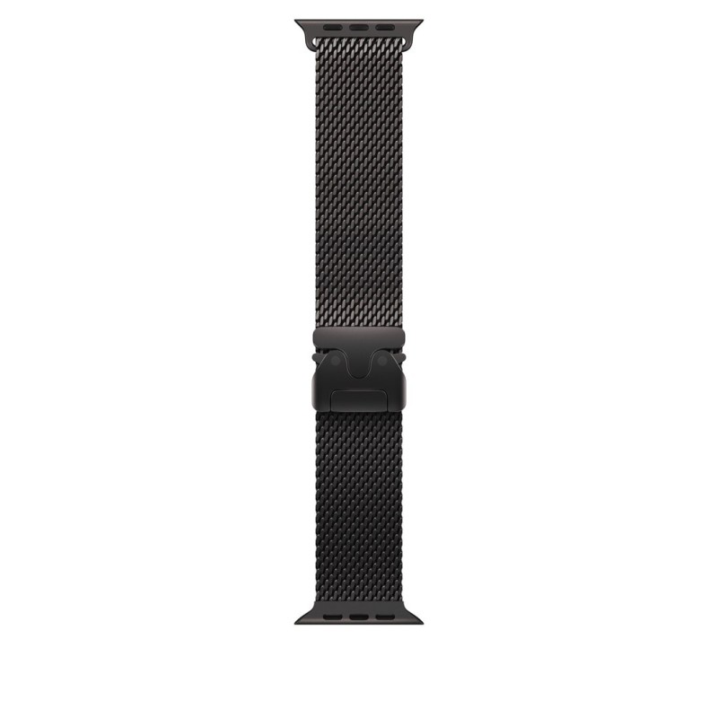 Bransoleta Apple Watch Milanese do Watch Ultra 49mm Titan Schwarz (S)