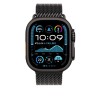 Bransoleta Apple Watch Milanese do Watch Ultra 49mm Titan Schwarz (S)
