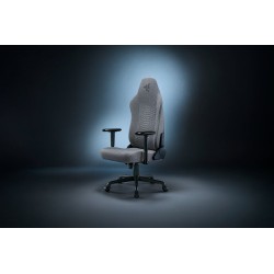 Wielowarstwowa tkanina Razer/stal Fotel do gier Iskur V2 X Jasnoszary