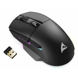 Mysz optyczna RGB Skiller SGM50W czarna + stacja