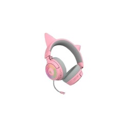 Zestaw słuchawkowy Razer Kraken Kitty V3 Pro Sieć bezprzewodowa/przewodowa Nauszne Bezprzewodowy Kwarc