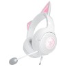 Zestaw słuchawkowy Razer Kraken Kitty V2 przewodowe nauszne z mikrofonem i redukcją szumów biały