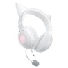 Zestaw słuchawkowy Razer Kraken Kitty V2 przewodowe nauszne z mikrofonem i redukcją szumów biały
