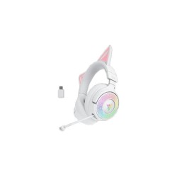 Zestaw słuchawkowy Razer Kraken Kitty V3 Pro Bluetooth Nauszne Mikrofon Bezprzewodowy Biały