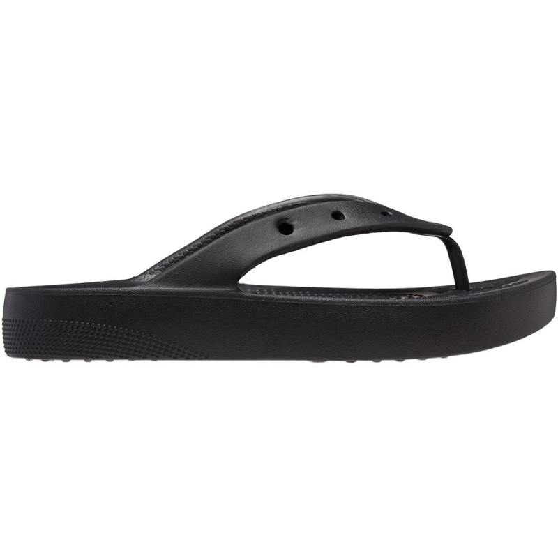 Klapki damskie Crocs Classic Platform Flip czarne 207714 001 36-37