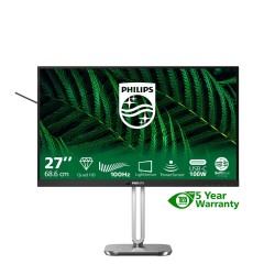 Monitor Philips 27B2G5601/00 27" IPS 16:9 60Hz 4ms 2560x1440 300cd/m2 HDMI:1 Srebro