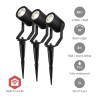 Lampa zewnętrzna Nedis ZBLOS10RGBW3 Smartlife RGB Zigbee 3.0 3W 3-pack