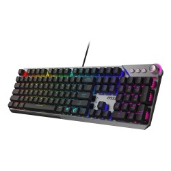 Klawiatura gamingowa czarna US Strike 600 Silent MSI