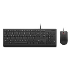 Podstawowe Lenovo | Kombinacja klawiatury i myszy | Przewodowe | Euro amerykańskie | Czarny