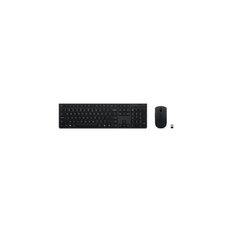 Lenovo Professional Bezprzewodowa ładowalna klawiatura i mysz combo | Zestaw klawiatury i myszy | Bezprzewodowy | Mysz w