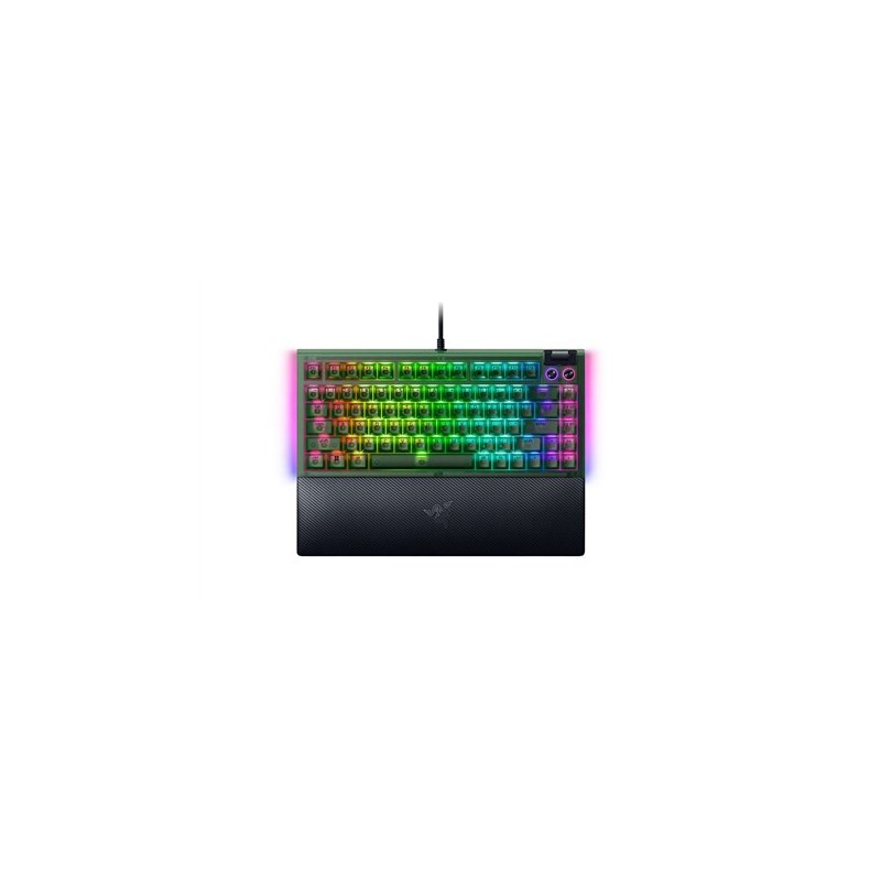 Razer BlackWidow V4 75% | Mechaniczna klawiatura do gier | Przewodowe | Edycja Phantom Green | Przełączniki mechaniczne Razer