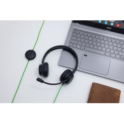Konferencyjny zestaw słuchawkowy Acer z mikrofonem, USB typu A, Czarny