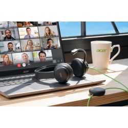 Konferencyjny zestaw słuchawkowy Acer z mikrofonem, USB typu A, Czarny