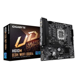 Płyta główna Gigabyte H610M D3H WIFI DDR4 | Rodzina procesorów Intel | Gniazdo procesora LGA1700 | Obsługiwane interfejsy dysków