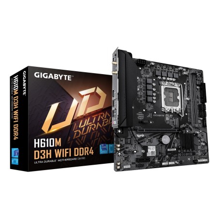 Płyta główna Gigabyte H610M D3H WIFI DDR4 | Rodzina procesorów Intel | Gniazdo procesora LGA1700 | Obsługiwane interfejsy dysków