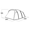 Namiot rodzinny Easy Camp Hamra 4 osoby Niebieski