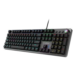 Klawiatura gamingowa czarna US/FORGE GK310 RED MSI