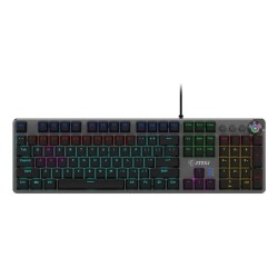 Klawiatura gamingowa czarna US/FORGE GK310 RED MSI