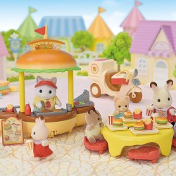 Sylvanian Families 5757 Obwoźna restauracja z Hamburgerami + figurka kotka Epoch