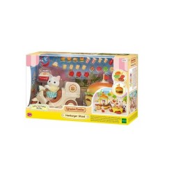 Sylvanian Families 5757 Obwoźna restauracja z Hamburgerami + figurka kotka Epoch