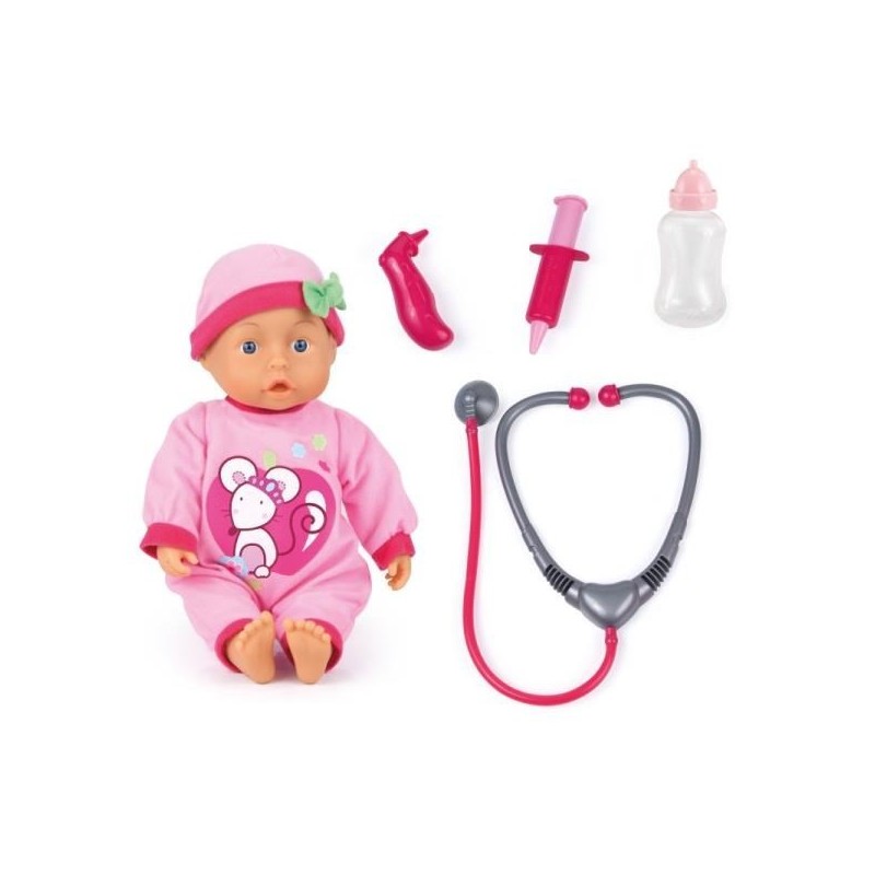 Bayer Lalka Doctor set Doktor 33cm zestaw 93378AA