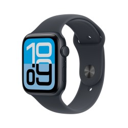 Apple Watch SE 3 GPS 44 mm, aluminiowa koperta w kolorze Midnight z paskiem Midnight Sport Band – rozmiar M/L