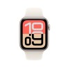 Apple Watch SE 3 GPS 44 mm, aluminiowa koperta w kolorze Starlight z paskiem Starlight Sport Band – rozmiar M/L