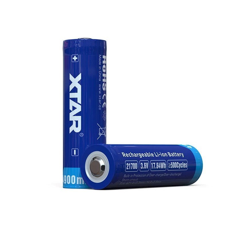 XTAR AKUMULATOR 21700 3,7V 4900MAH LI-ION Z ZABEZPIECZENIEM 21700-4900 XTAR AKUMULATOR 21700 3,7V 4900MAH LI-ION Z ZABEZPIECZENIEM 21700-4900