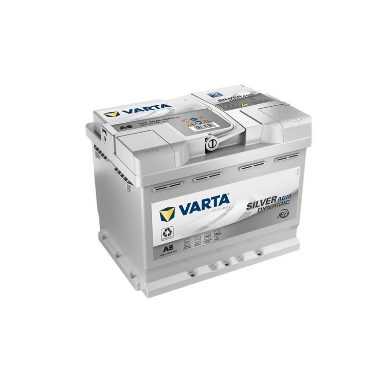 Akumulator VARTA 12V 60Ah/680A START&STOP AGM (P+ standardowy) 242x175x190 B13 (agm/rozruchowy)