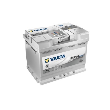 Akumulator VARTA 12V 60Ah/680A START&STOP AGM (P+ standardowy) 242x175x190 B13 (agm/rozruchowy)