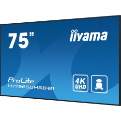 Monitor Iiyama Display Public 75 LH7565UHSB-B1 UHD