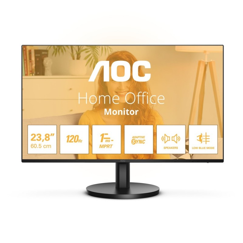 AOC B3 24B3QA2 monitor komputerowy 60,5 cm (23.8") 1920 x 1080 px Full HD LED Czarny AOC B3 24B3QA2 monitor komputerowy 60,5 cm (23.8") 1920 x 1080 px Full HD LED Czarny