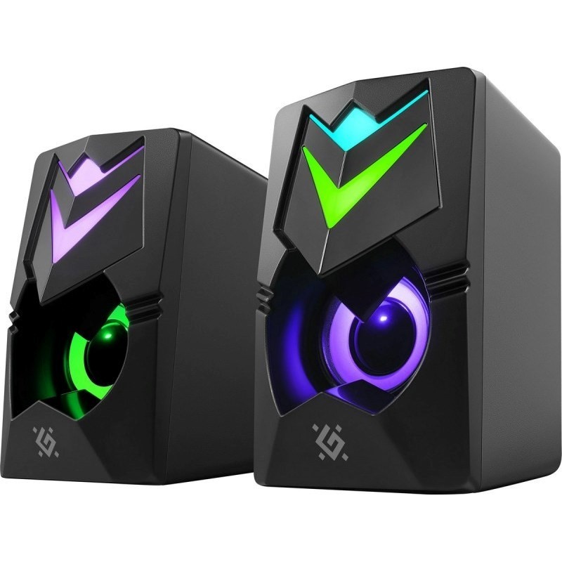DEFENDER GLOSNIKI PC J4 2.0 6W LED USB CZARNE 65964 DEFENDER GLOSNIKI PC J4 2.0 6W LED USB CZARNE 65964