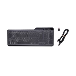 Klawiatura HP 400 Backlit Wired Keyboard przewodowa czarna 7N7C0AA
