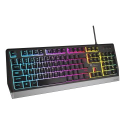 Klawiatura Gaming GENESIS RHOD 300 RGB Czarna USB ES (hiszpański)