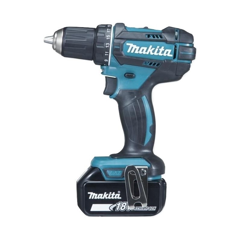 Makita DDF482RFJ wiertło 1900 RPM Czarny, Niebieski 1,5 kg