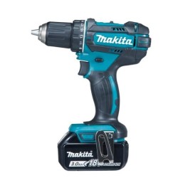 Makita DDF482RFJ wiertło 1900 RPM Czarny, Niebieski 1,5 kg