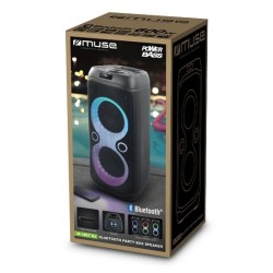 Przenośna kolumna imprezowa Muse M-1937 DJ 600 W Bluetooth Czarna Bezprzewodowa