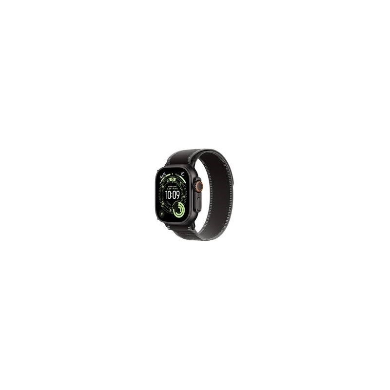 Apple Watch Ultra 3 GPS + Cellular 49mm Black Titanium Case with Black/Charcoal Trail Loop - M/L