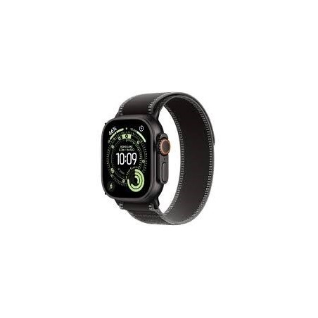 Apple Watch Ultra 3 GPS + Cellular 49mm Black Titanium Case with Black/Charcoal Trail Loop - M/L