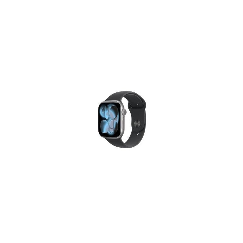 Apple Watch Series 11 GPS 46mm Space Grey Aluminium Case with Black Sport Band - S/M