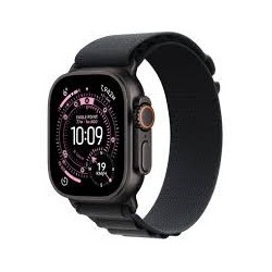 Apple Watch Ultra 3 GPS + Cellular 49mm Black Titanium Case with Black Alpine Loop - Medium