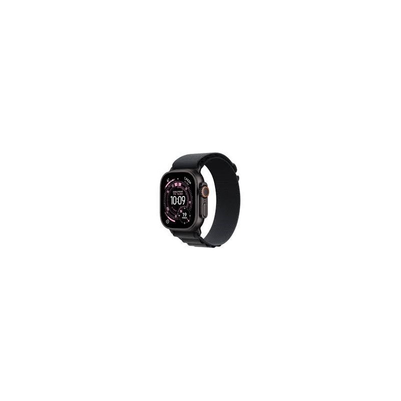 Apple Watch Ultra 3 GPS + Cellular 49mm Black Titanium Case with Black Alpine Loop - Medium