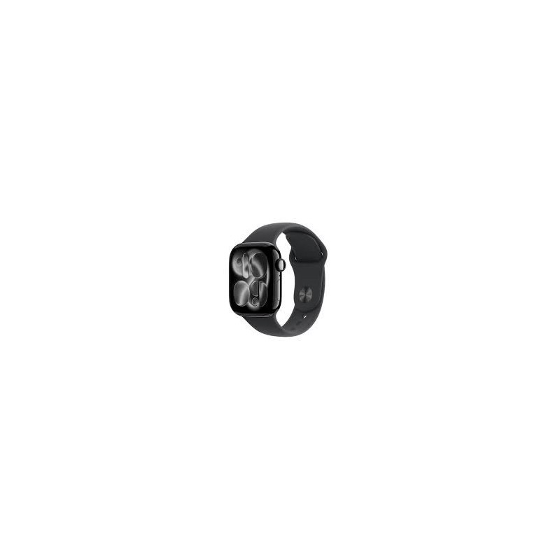 Apple Watch Series 11• GPS™ 42mm™ Głęboka aluminiowa koperta z czarnym paskiem sportowym - S / M