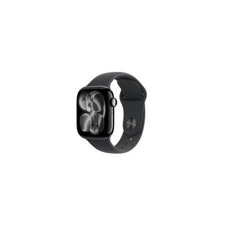 Apple Watch Series 11• GPS™ 42mm™ Głęboka aluminiowa koperta z czarnym paskiem sportowym - S / M