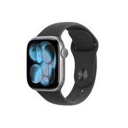Zegarek Apple Watch Series 11 GPS 42mm Grey Aluminium z czarnym paskiem S/M