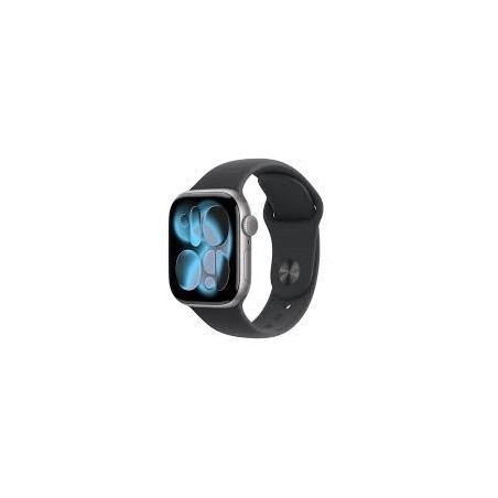 Zegarek Apple Watch Series 11 GPS 42mm Grey Aluminium z czarnym paskiem S/M