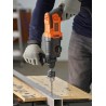 Black & Decker BEHS01K-QS wiertło 1600 RPM SDS Plus Czarny, Pomarańczowy