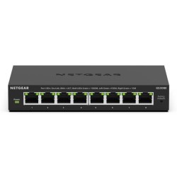 NETGEAR GS308E Zarządzany L2/L3 Gigabit Ethernet (10/100/1000) Obsługa PoE Czarny
