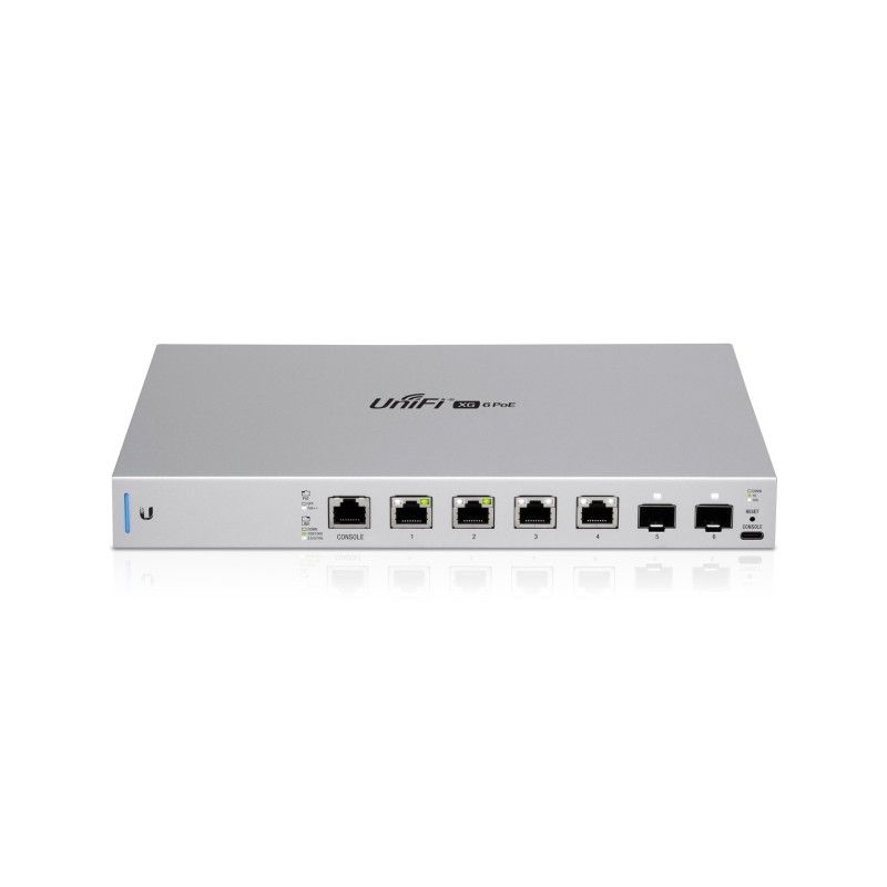Ubiquiti UniFi US-XG-6POE łącza sieciowe Zarządzany 10G Ethernet (100/1000/10000) Obsługa PoE 1U Szary